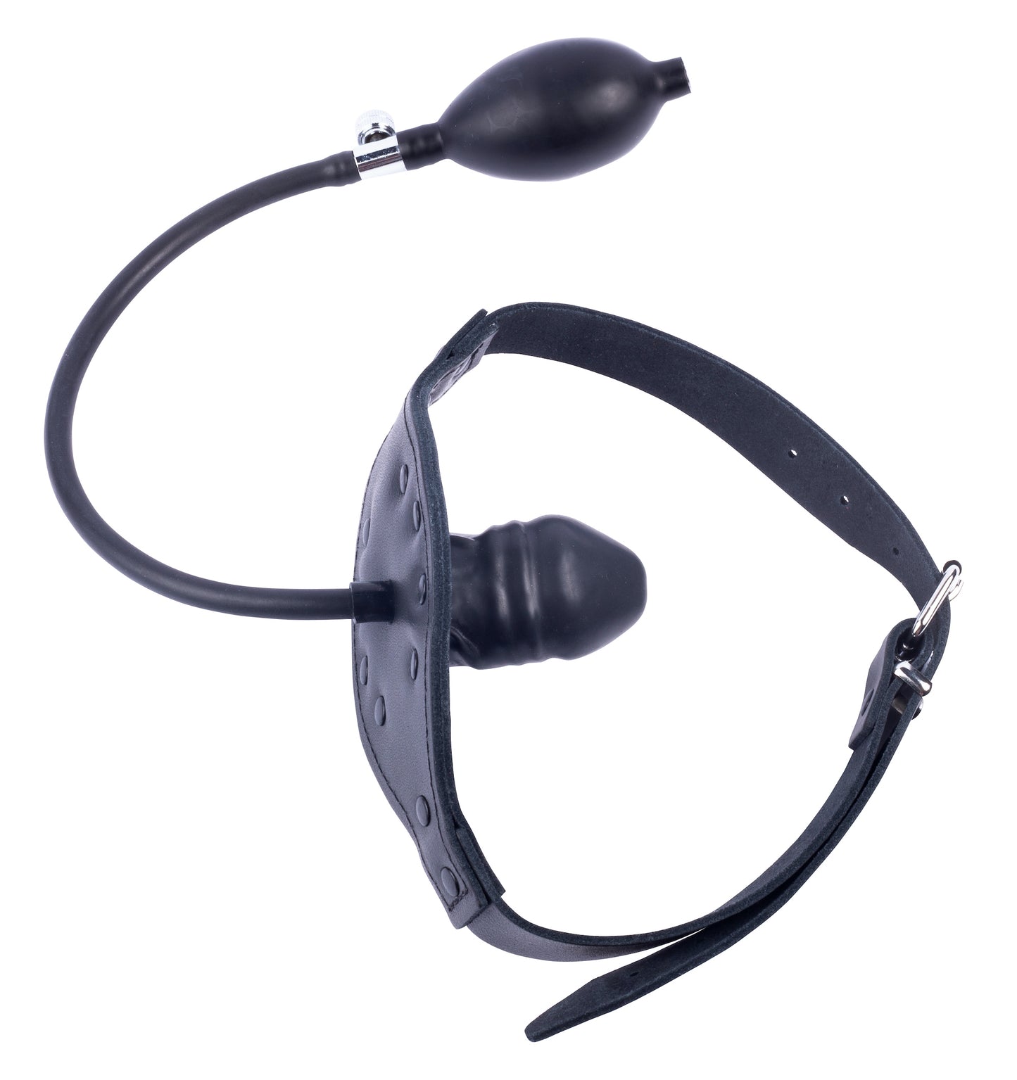 Bâillon gonflable en cuir Embout Pénis 6cm