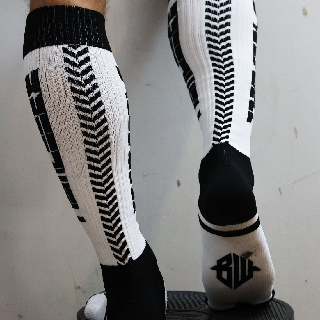 Chaussettes hautes Eternity Noir-Blanc