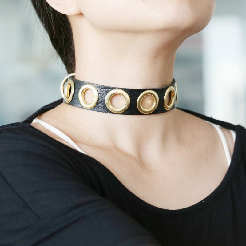 Collier Cirgoth Noir et Doré