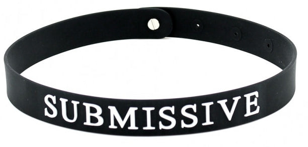 Collier en silicone Submissive
