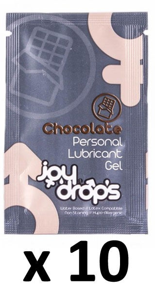 Lot de 10 dosettes de lubrifiant Arôme Chocolat 5mL