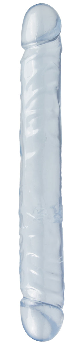 Double gode Jelly Clear 29 x 3.7cm Bleu