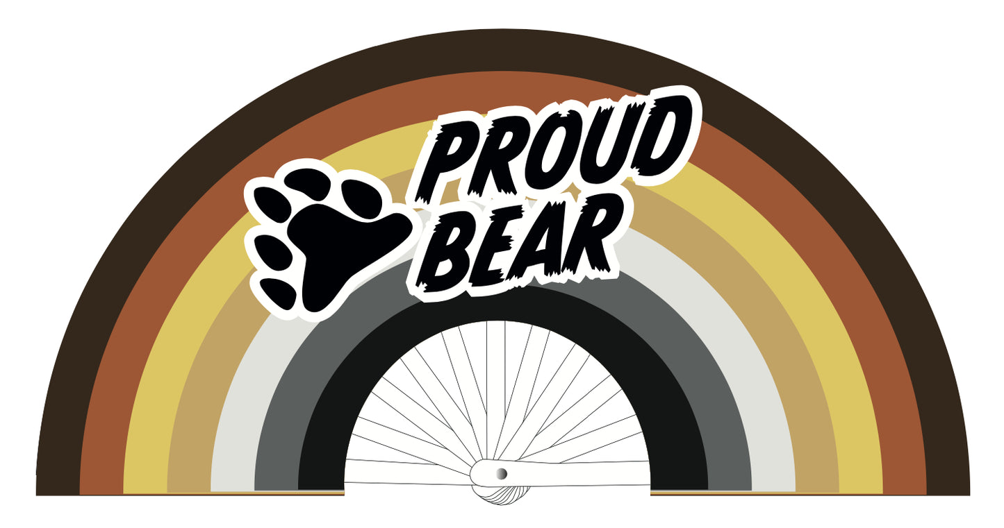 Éventail Proud Bear 64cm