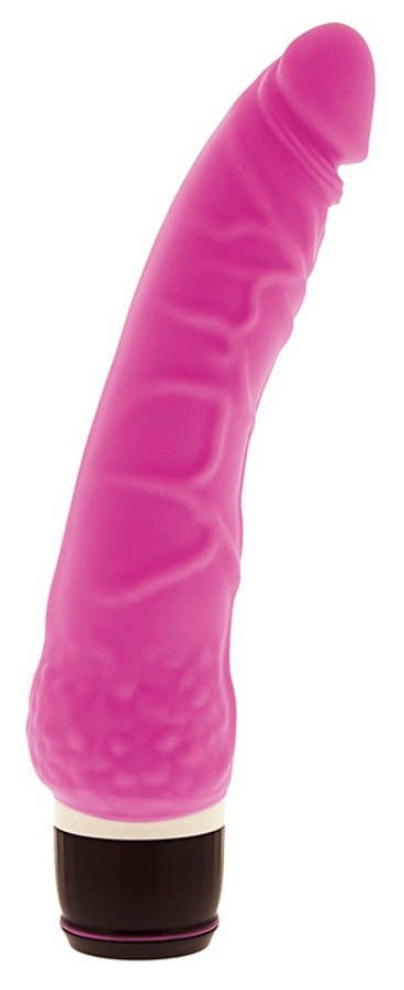 Gode vibrant Slim Silicone 15 x 4 cm rose