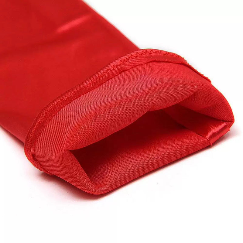 Mitaines Longues Satin Gloves Rouges