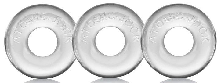 Pack de 3 mini cockrings Oxballs transparents