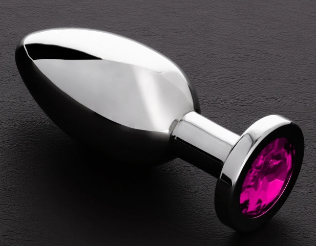 Plug bijou anal Butty L 9 x 3.8cm Rose