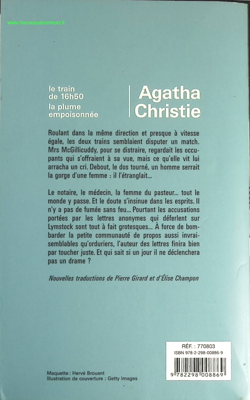 Le train de 16h50 - La plume empoisonnée - Agatha Christie - livre