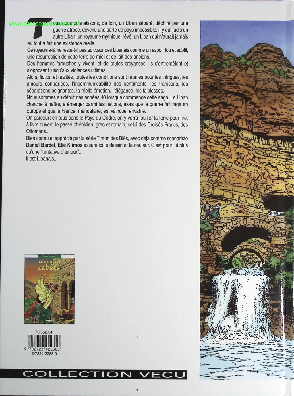 Le parfum des cèdres, tome 1 - Le sang d'Adonis - Daniel Bardet, Elie Klimos - livre BD