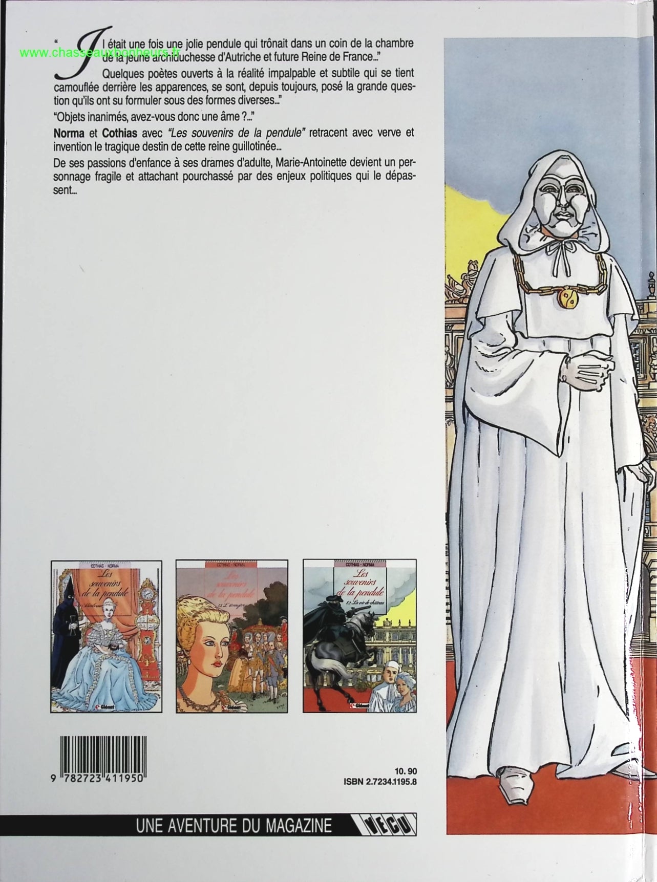 la vie de château tome 3 Les souvenirs de la pendule - Patrick Cothias, Norma - livre BD