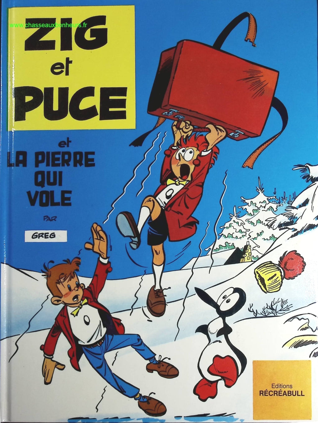 Zig et Puce, tome 5 : Zig et Puce et la Pierre qui vole - Greg - livre BD