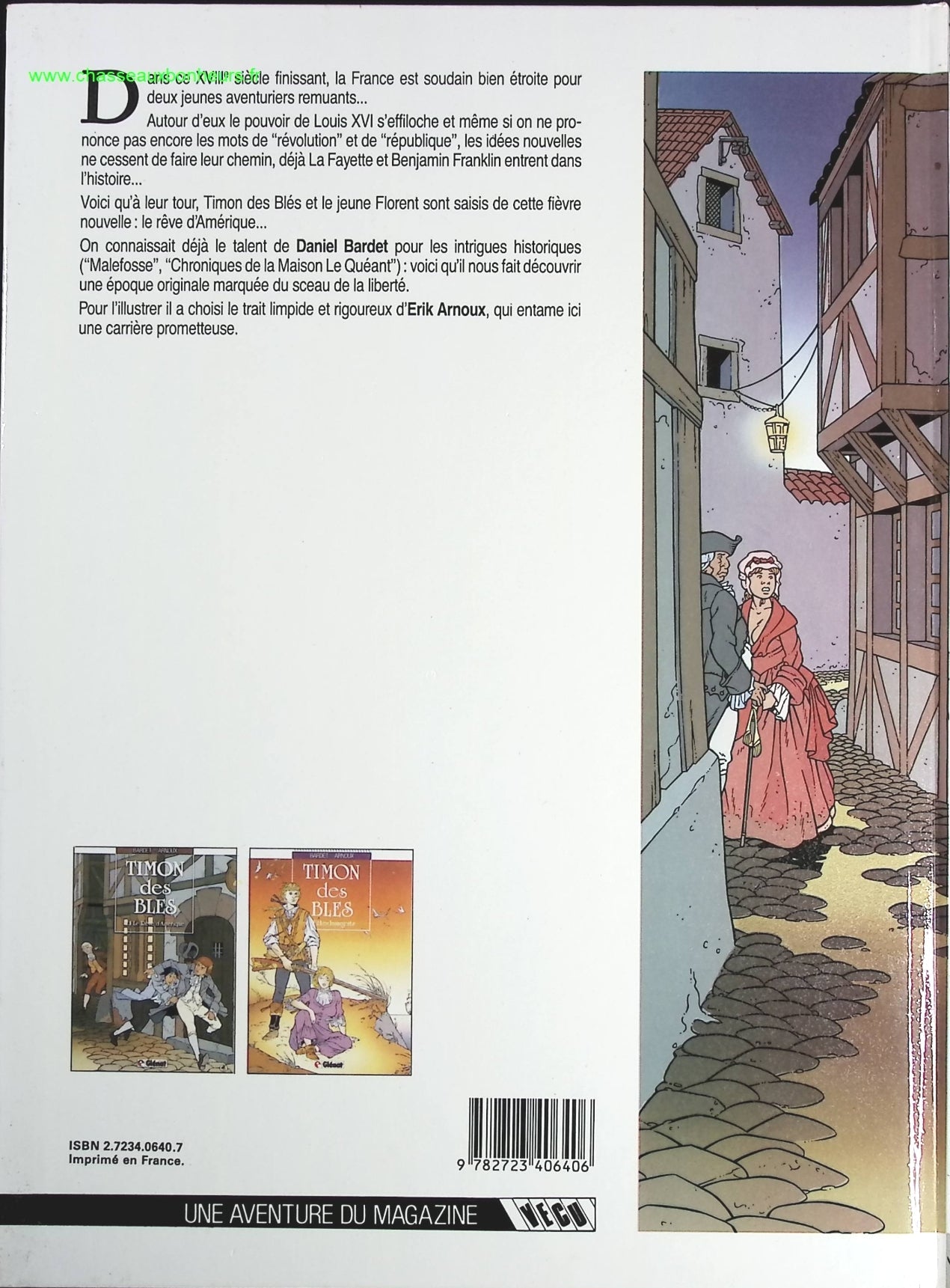 Le Rêve d'Amérique tome 1 - Timon des Blés - Daniel Bardet Erik Arnoux - livre BD