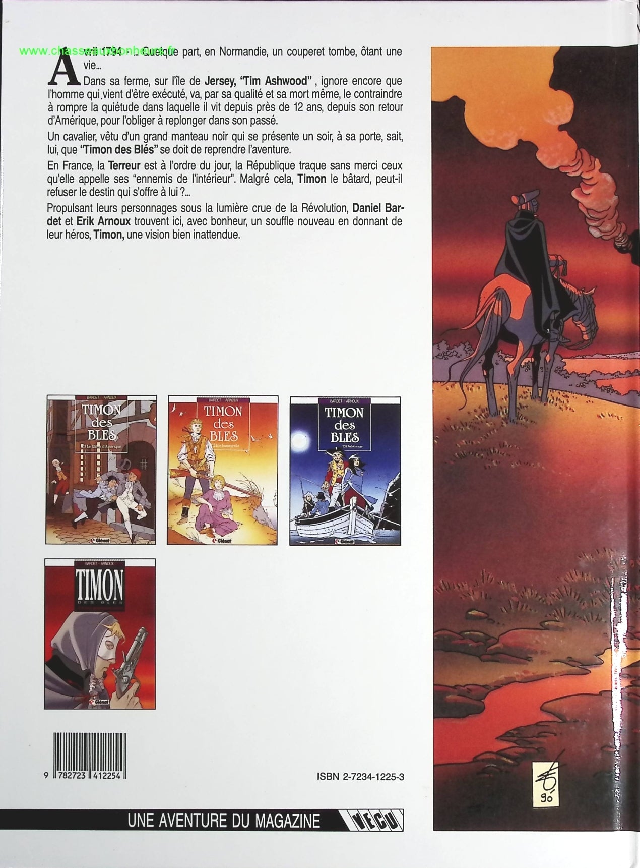 Les manteaux noirs tome 4 - Timon des Blés - Daniel Bardet Erik Arnoux - livre BD