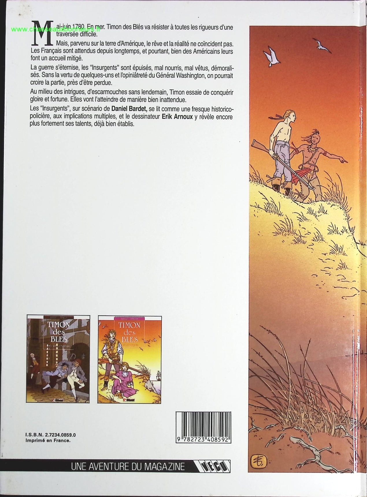 Les Insurgents tome 2 - Timon des Blés - Daniel Bardet Erik Arnoux - livre BD