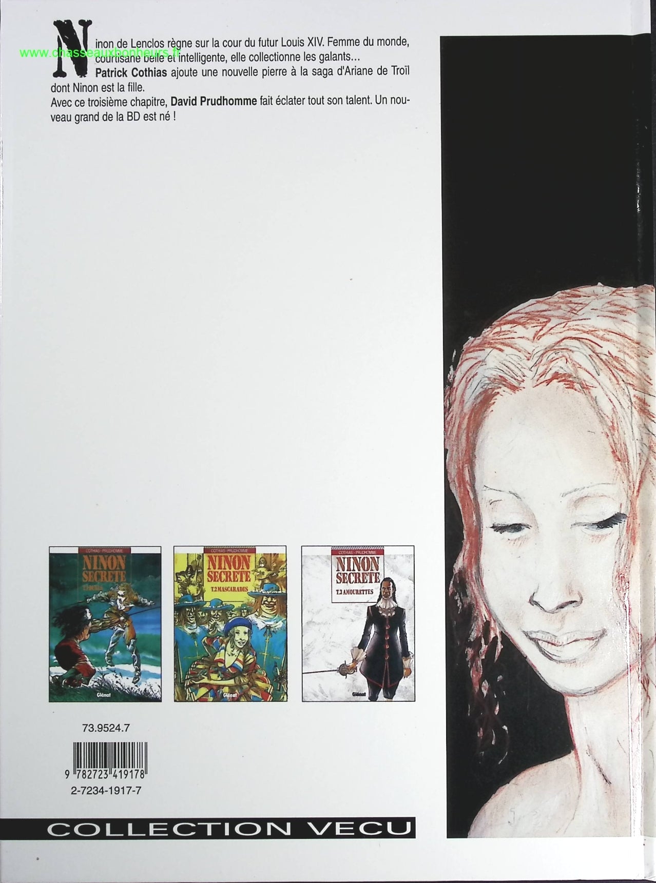 Amourettes tome 3 - Ninon secrète - David Prudhomme, Patrick Cothias - livre BD