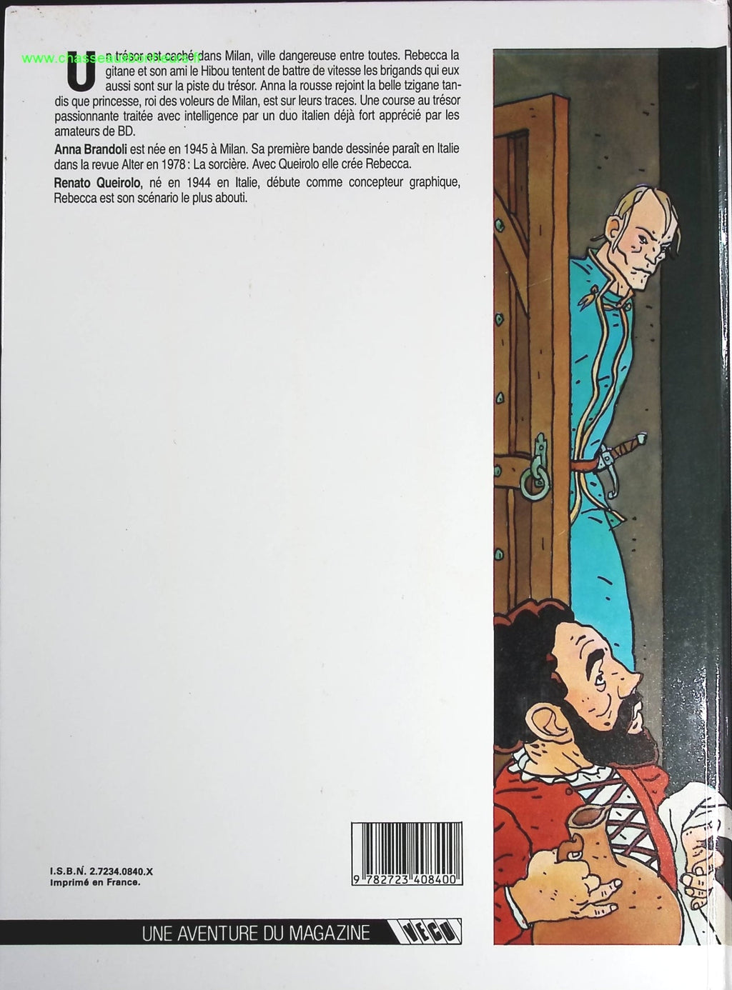 Scènes de chasse tome 1 - Rebecca et les testaments de Saint-Ambroise - Renato Queirolo Anna Brandoli - livre BD