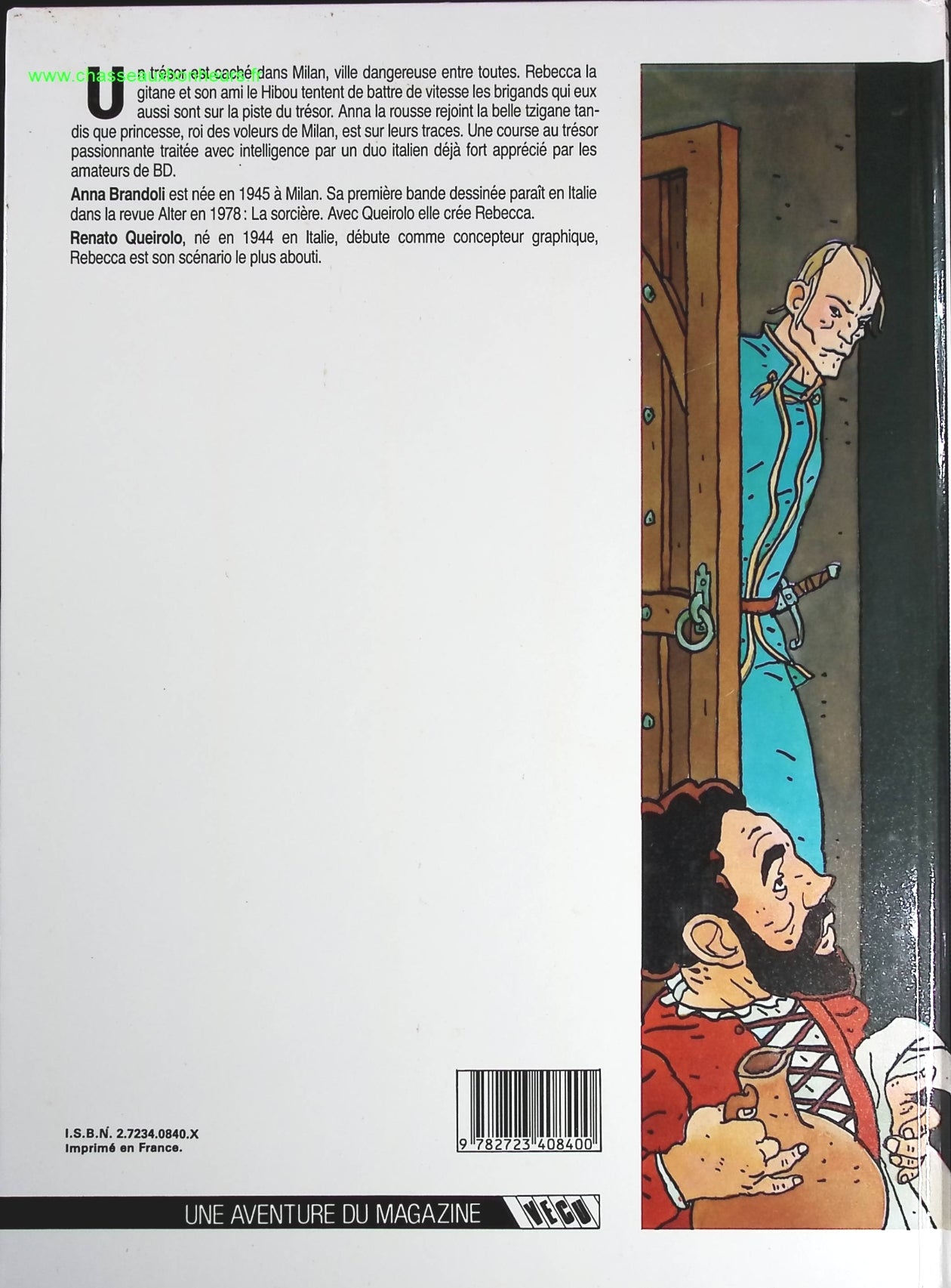 Scènes de chasse tome 1 - Rebecca et les testaments de Saint-Ambroise - Renato Queirolo Anna Brandoli - livre BD
