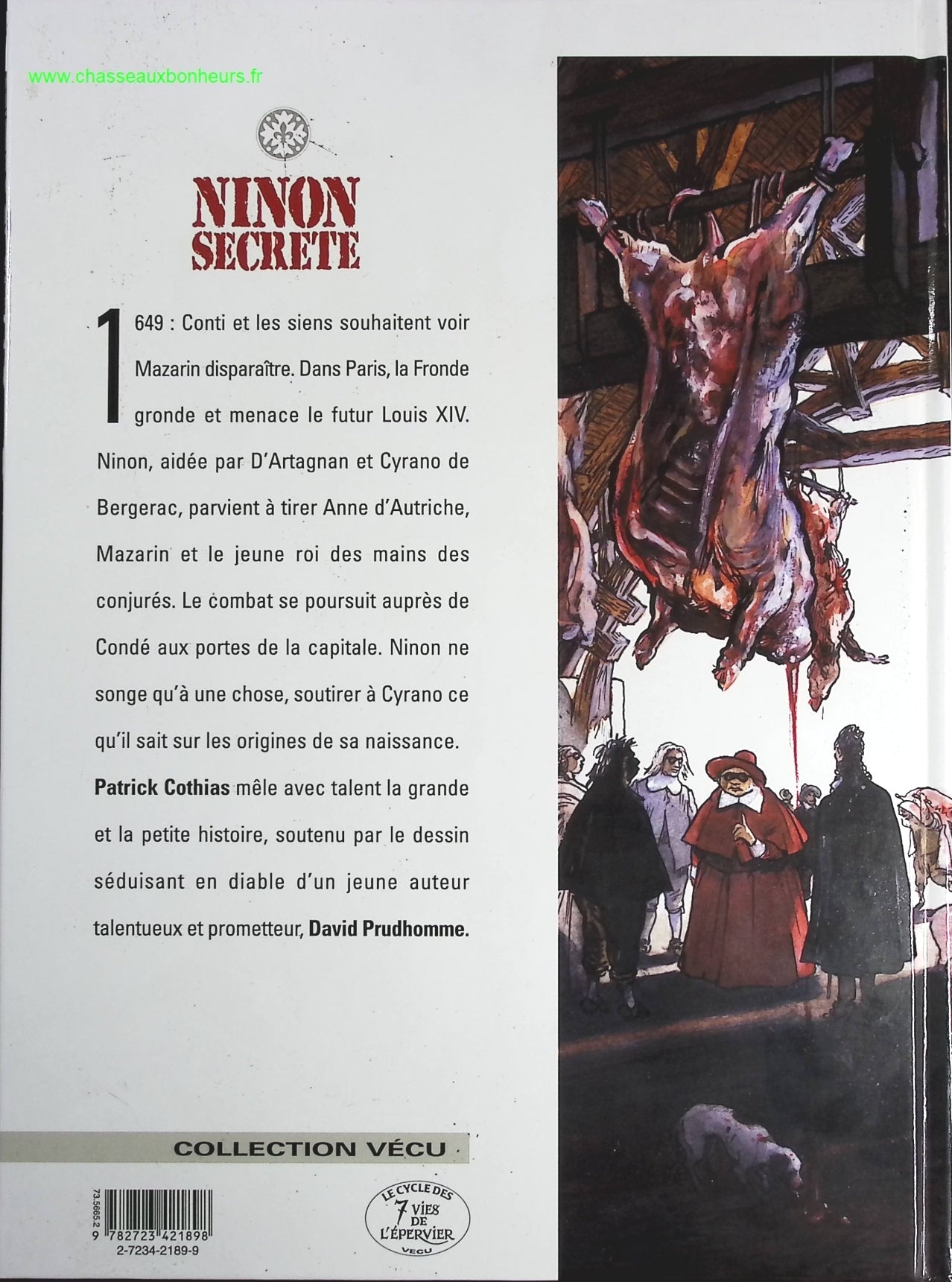 Escarmouches tome 4 - Ninon secrète - David Prudhomme, Patrick Cothias - livre BD