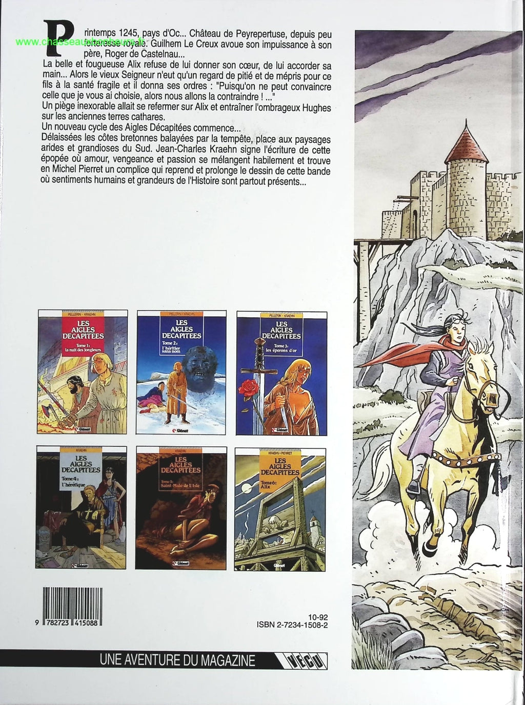 Alix tome 6 - Les Aigles décapitées - Jean-Charles Kraehn Michel Pierret - livre BD