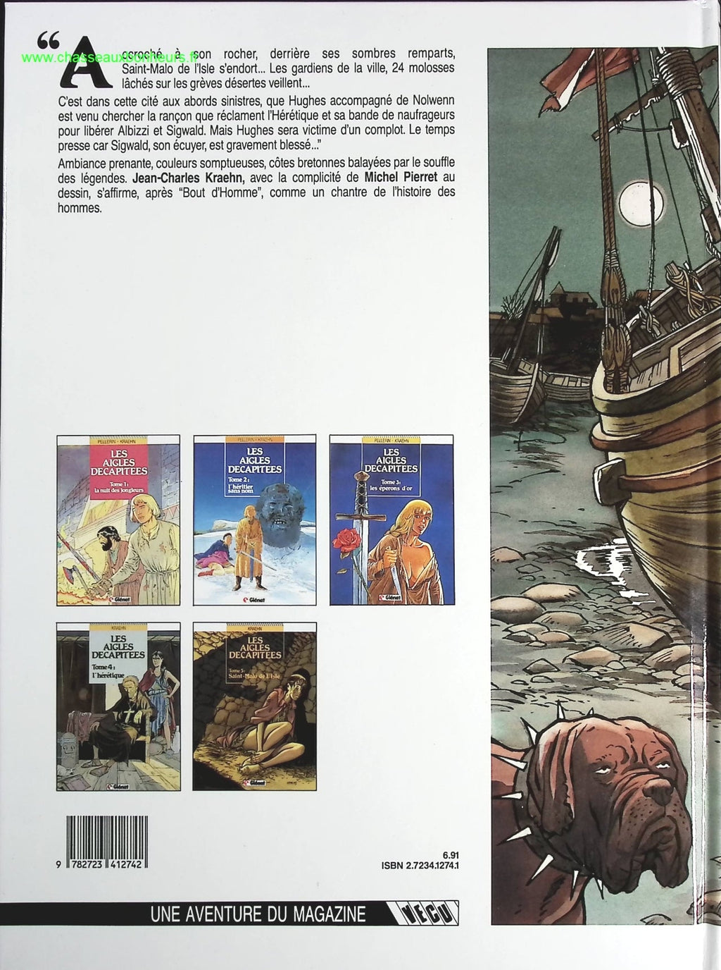 Saint-Malo De L'isle tome 5 - Les Aigles décapitées - Jean-Charles Kraehn - livre BD