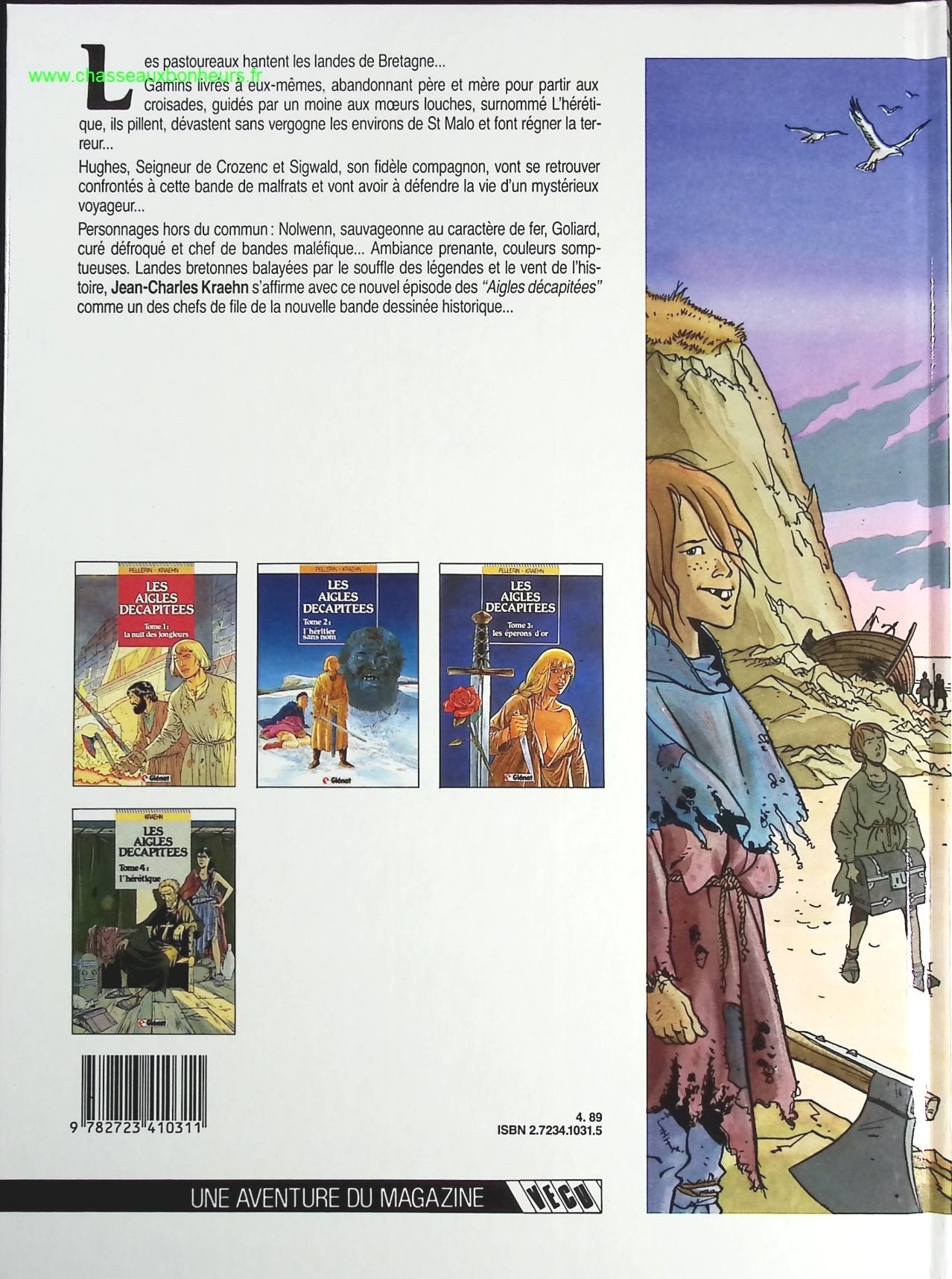 L'hérétique tome 4 - Les Aigles décapitées - Jean-Charles Kraehn - livre BD