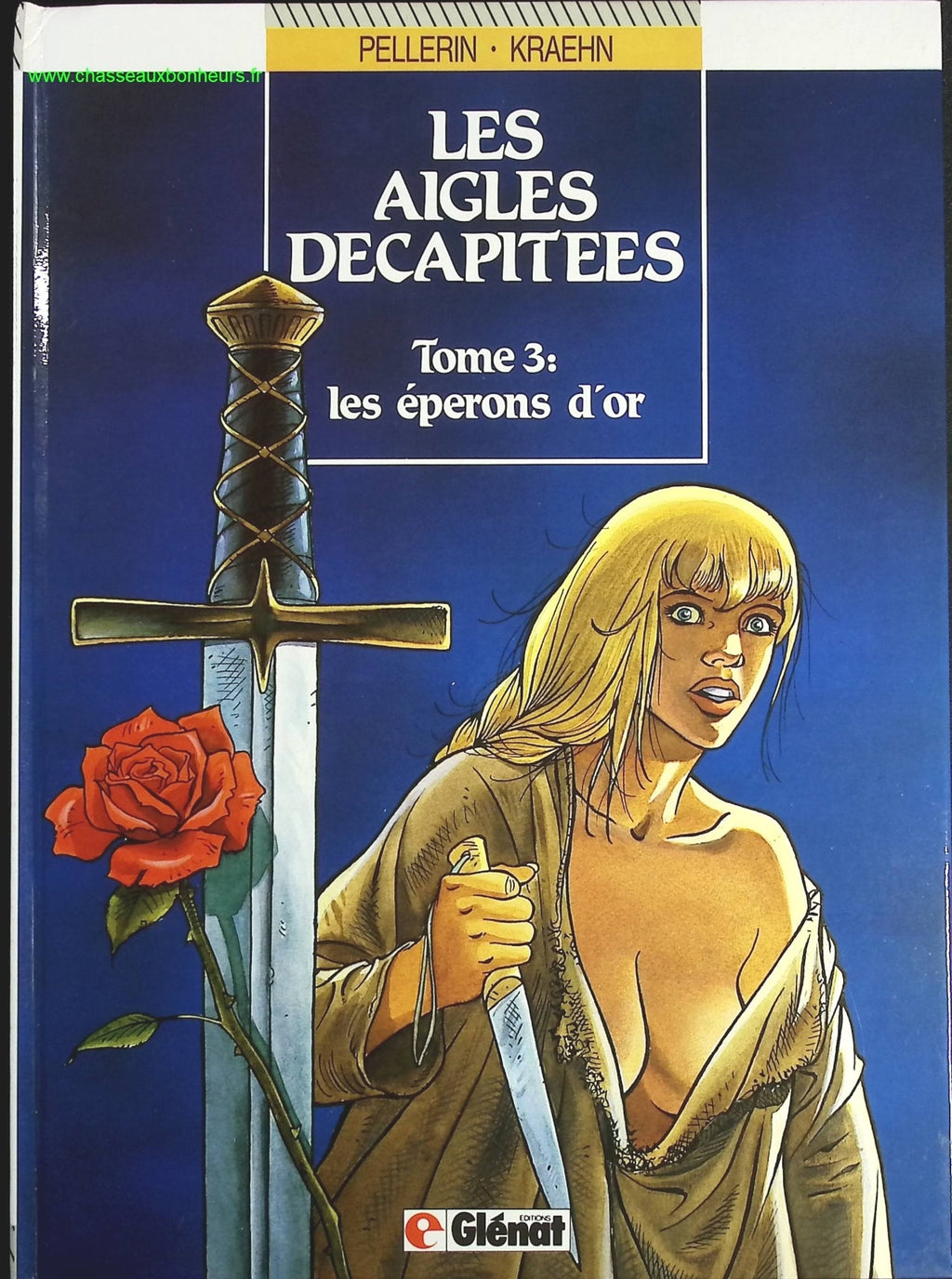 Les Éperons D'or Nom tome 3 - Les Aigles décapitées - Patrice Pellerin Jean-Charles Kraehn - livre BD