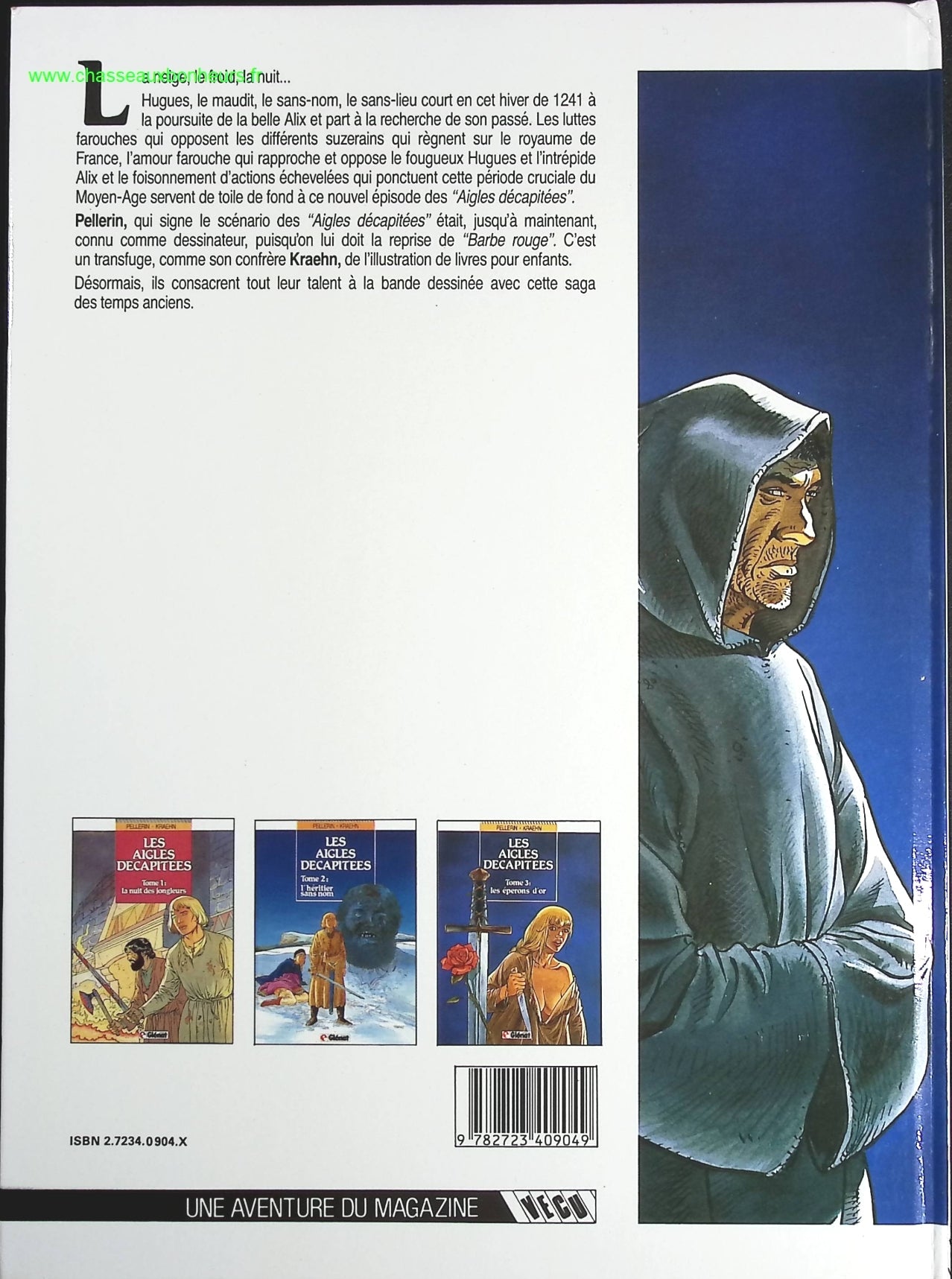 Les Éperons D'or Nom tome 3 - Les Aigles décapitées - Patrice Pellerin Jean-Charles Kraehn - livre BD