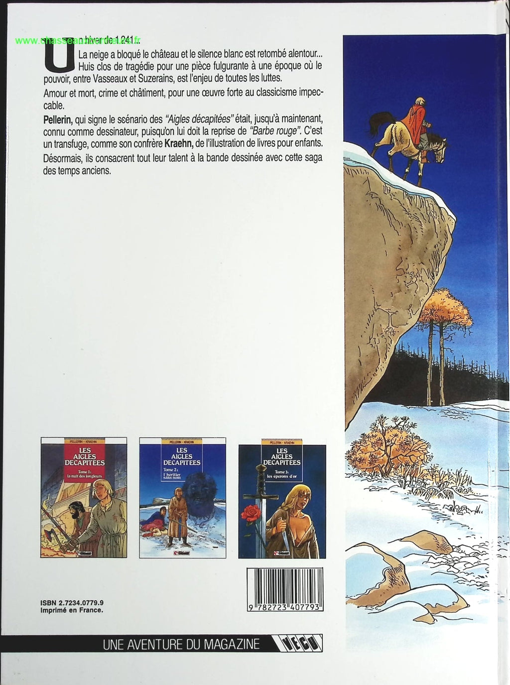 L'héritier Sans Nom tome 2 - Les Aigles décapitées - Patrice Pellerin Jean-Charles Kraehn - livre BD