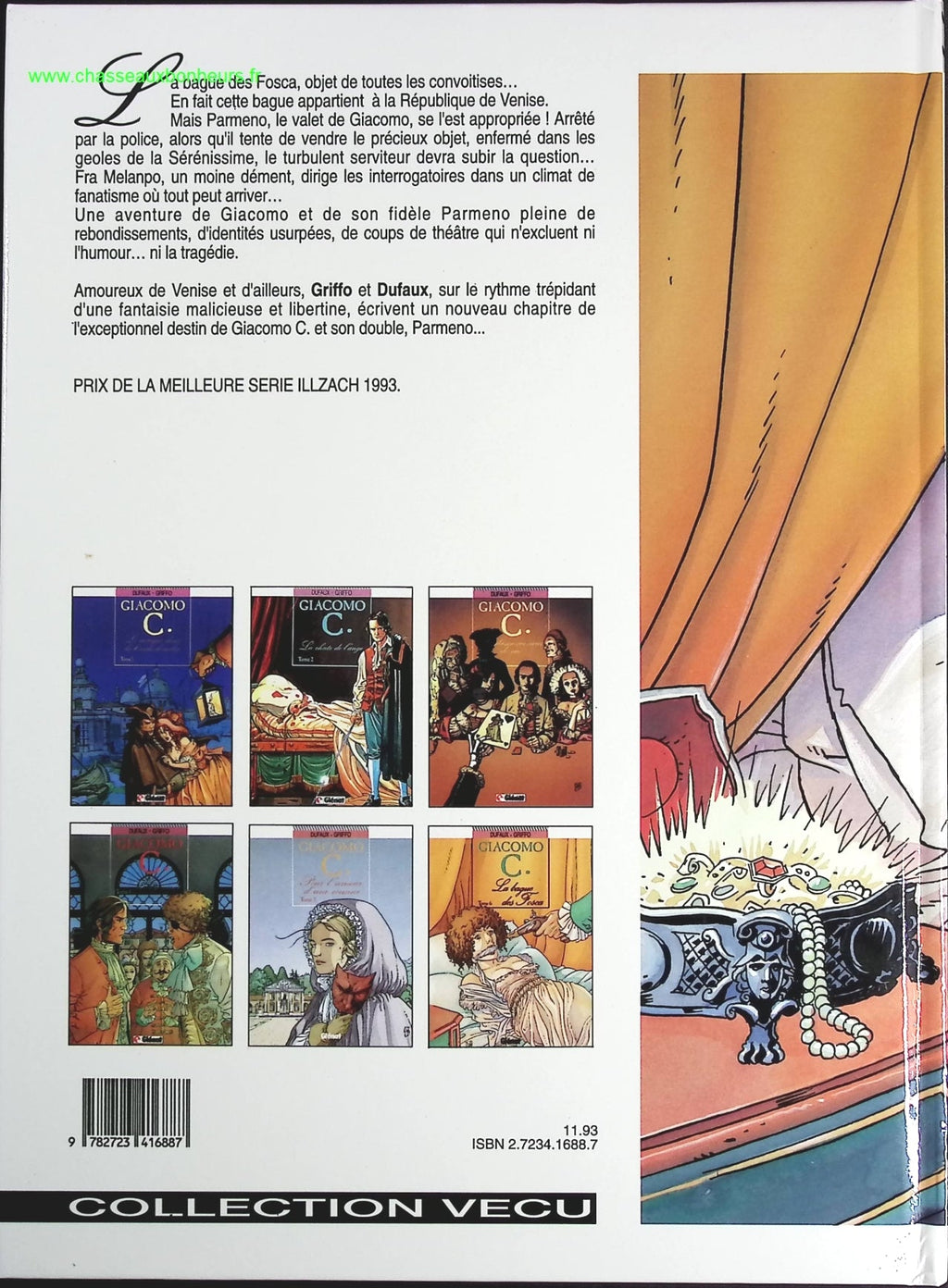 La Bague Des Fosca tome 6 - Giacomo - Jean Dufaux Griffo - livre BD