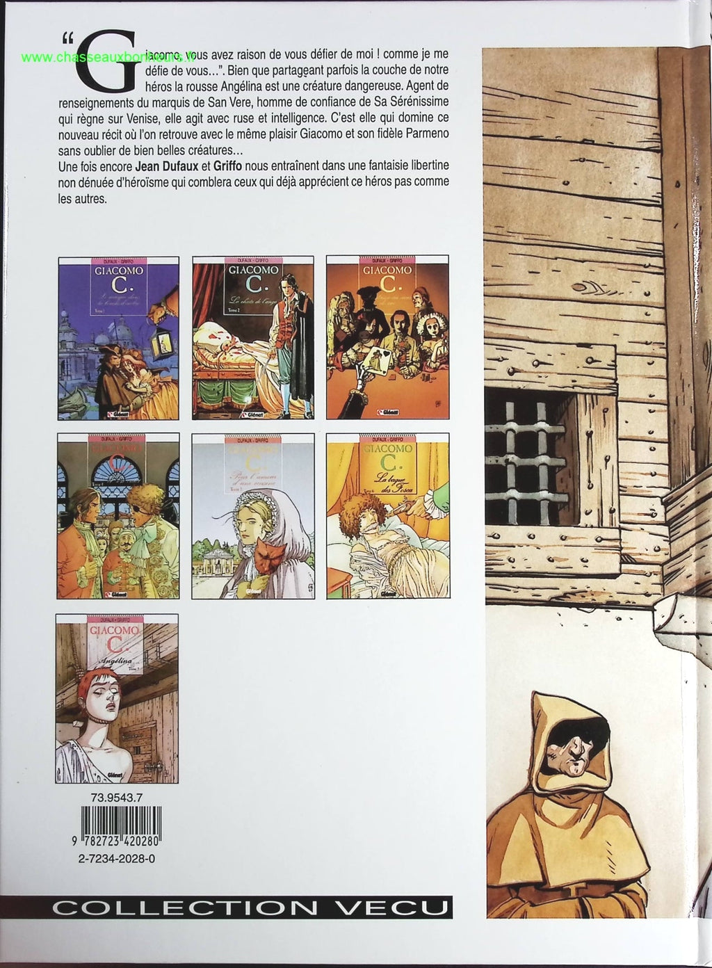 Angelina tome 7 - Giacomo - Jean Dufaux Griffo - livre BD