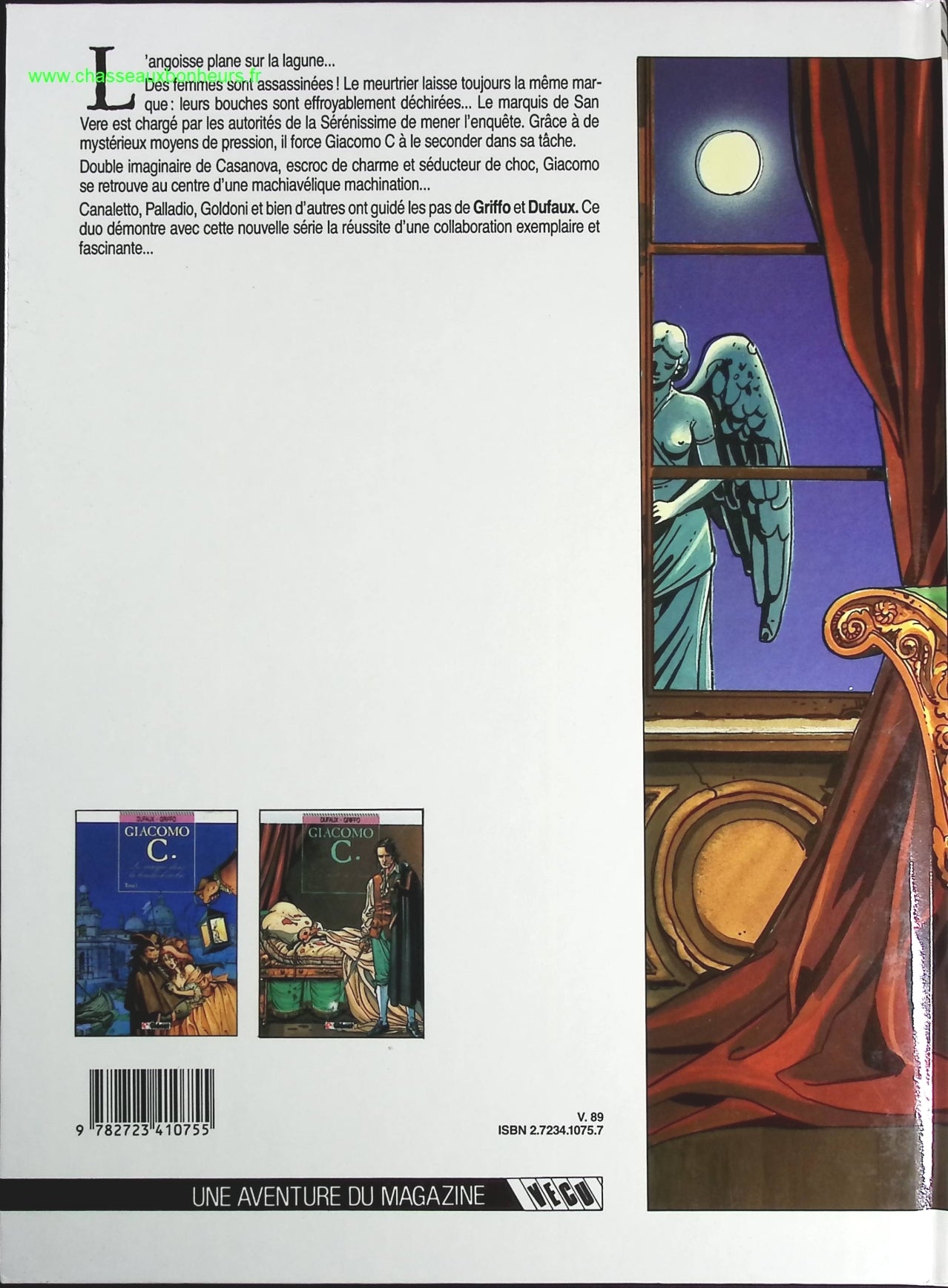 La Chute De L'ange tome 2 - Giacomo C. - Jean Dufaux Griffo - livre BD