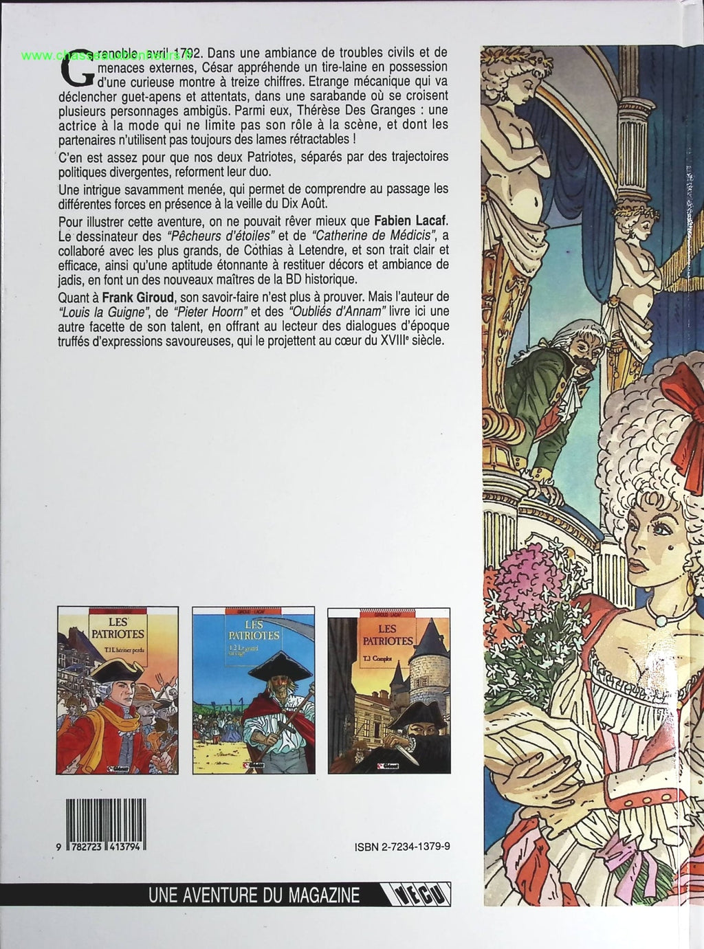 Complot tome 3 - Les Patriotes - Fabien Lacaf, Frank Giroud - livre BD