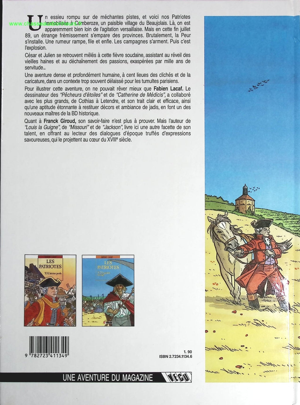 Le Grand saccage tome 2 - Les Patriotes - Fabien Lacaf, Frank Giroud - livre BD