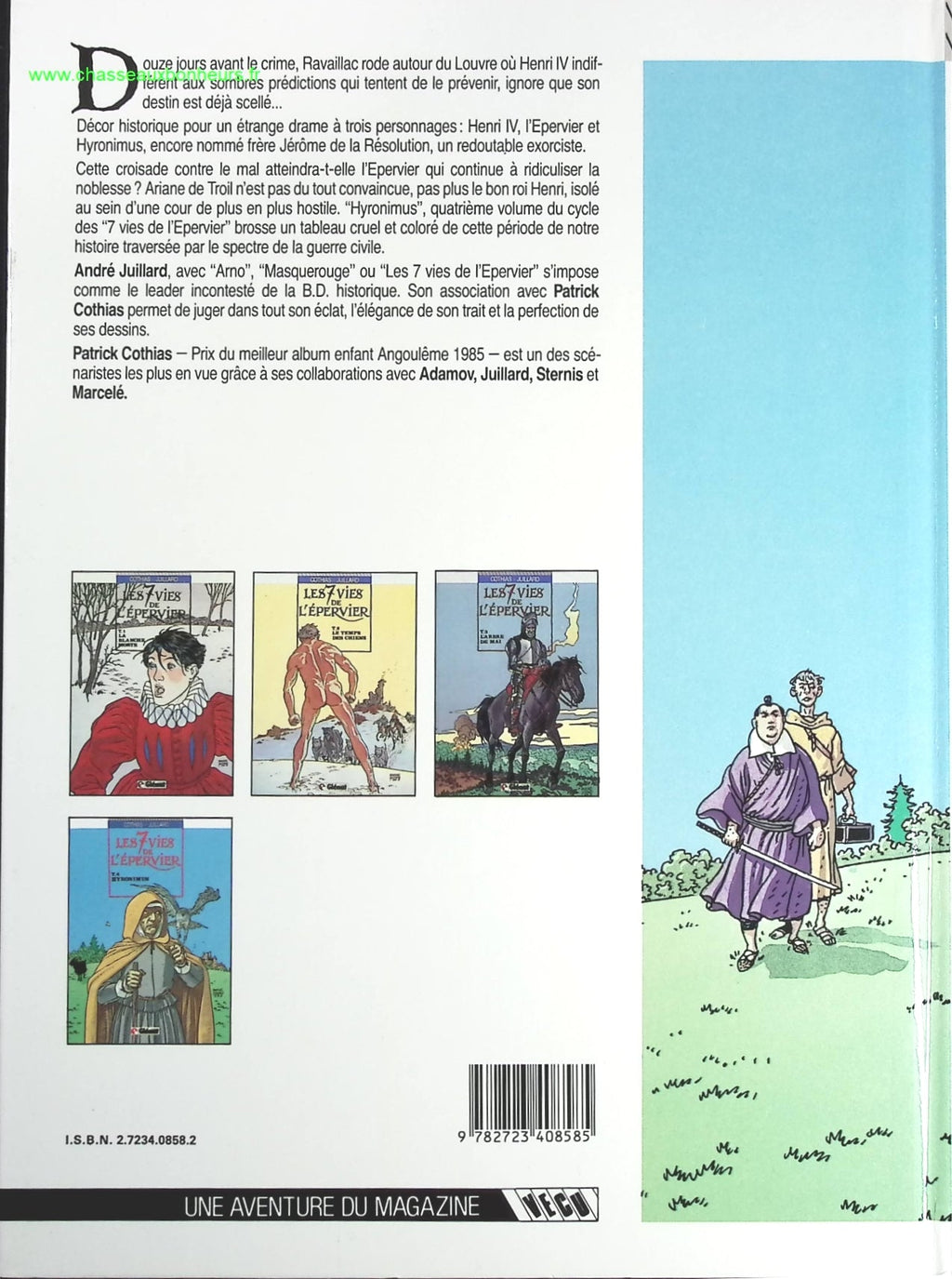 Hyronimus tome 4 - Les 7 Vies De L'épervier - Patrick Cothias, André Juillard - livre BD