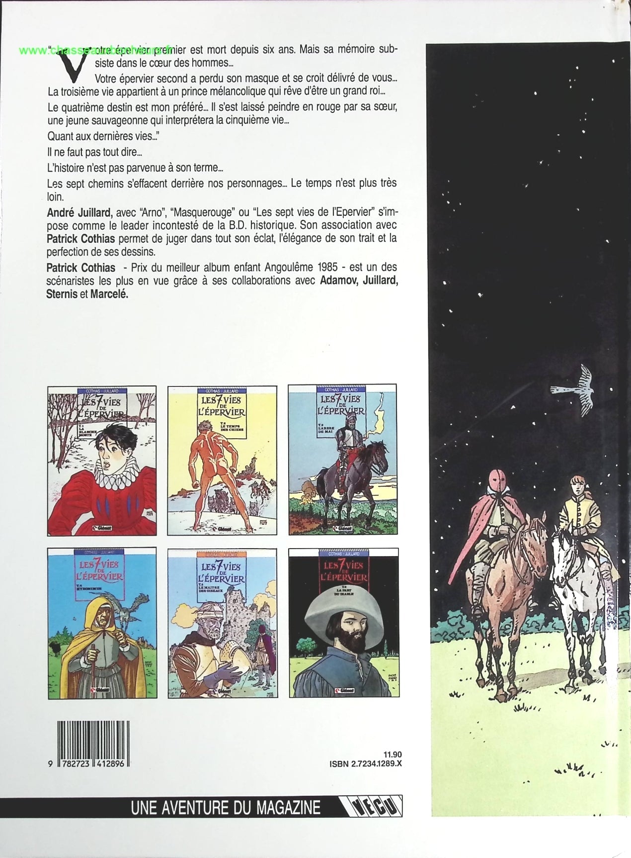 La Part Du Diable tome 6 - Les 7 Vies De L'épervier - Patrick Cothias, André Juillard - livre BD