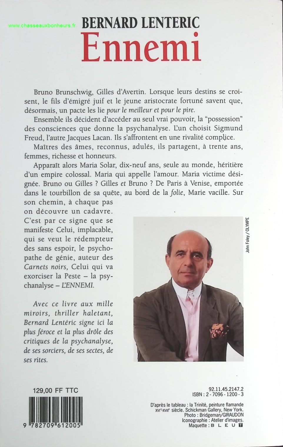 Ennemi - Bernard Lenteric - livre