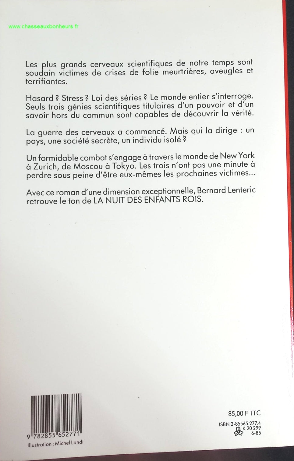 La Guerre des cerveaux - Bernard Lenteric - livre
