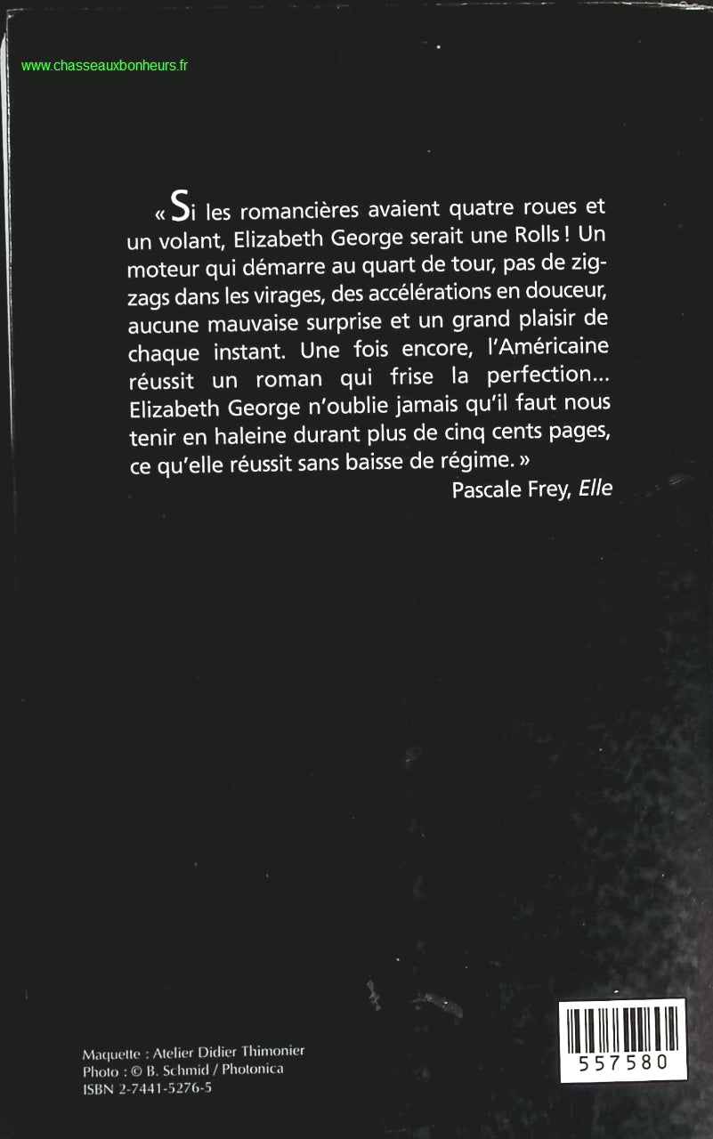 Le meurtre de la falaise - Elizabeth George - livre