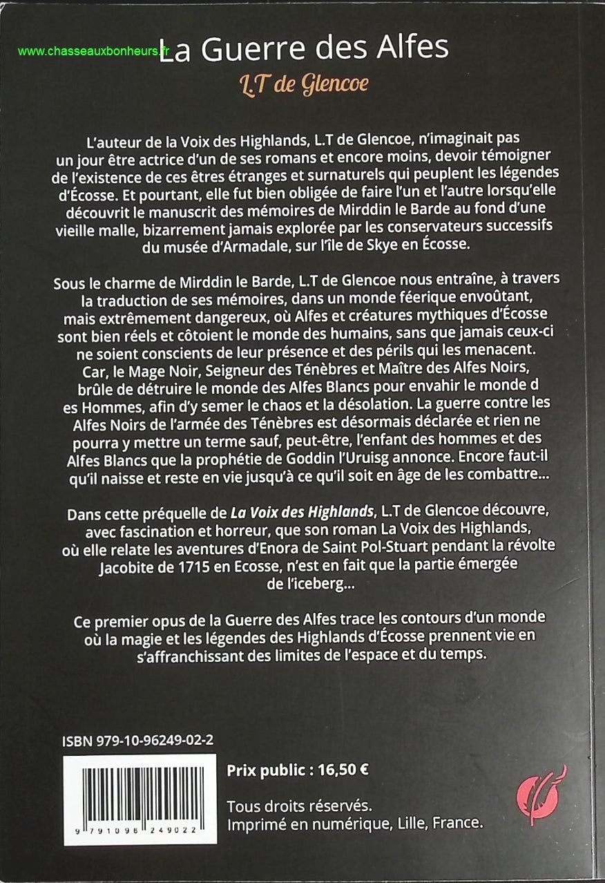 La Guerre des Alfes Le trône d'Alba, Tome 1 - L.T de Glencoe - livre