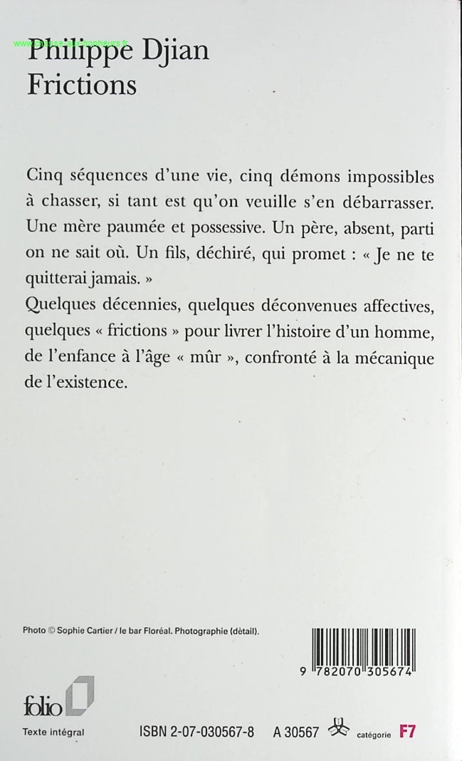 Frictions - Philippe Djian - livre