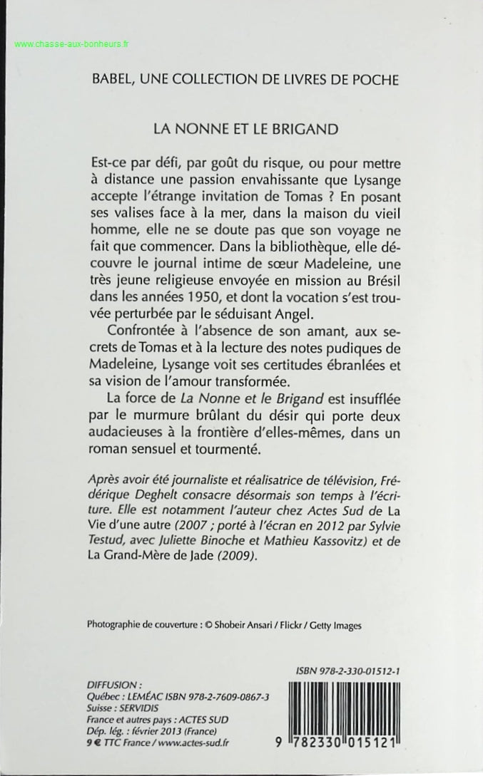 La nonne et le brigand - Frédérique Deghelt - livre