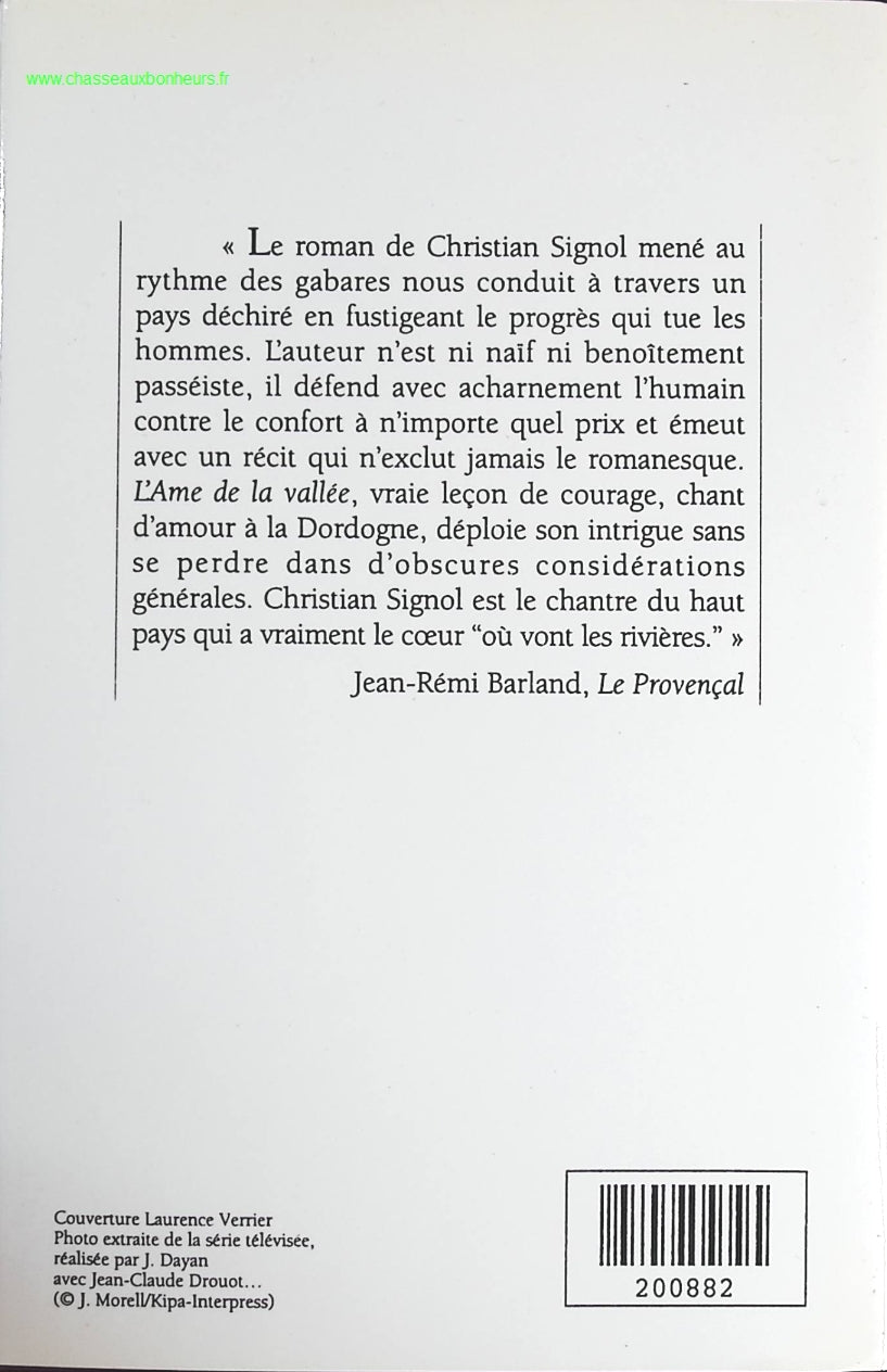 La rivière Espérance tome 3 - L'âme de la vallée - Christian Signol - livre