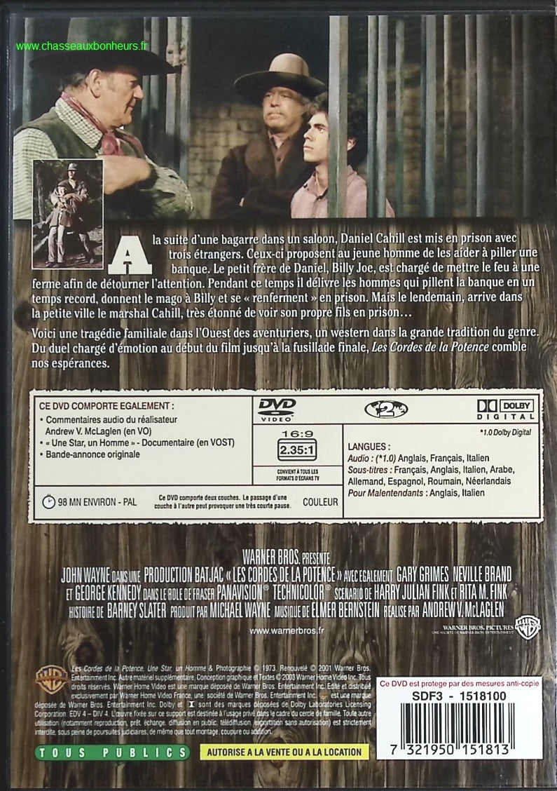 Les Cordes de la potence - John Wayne - DVD