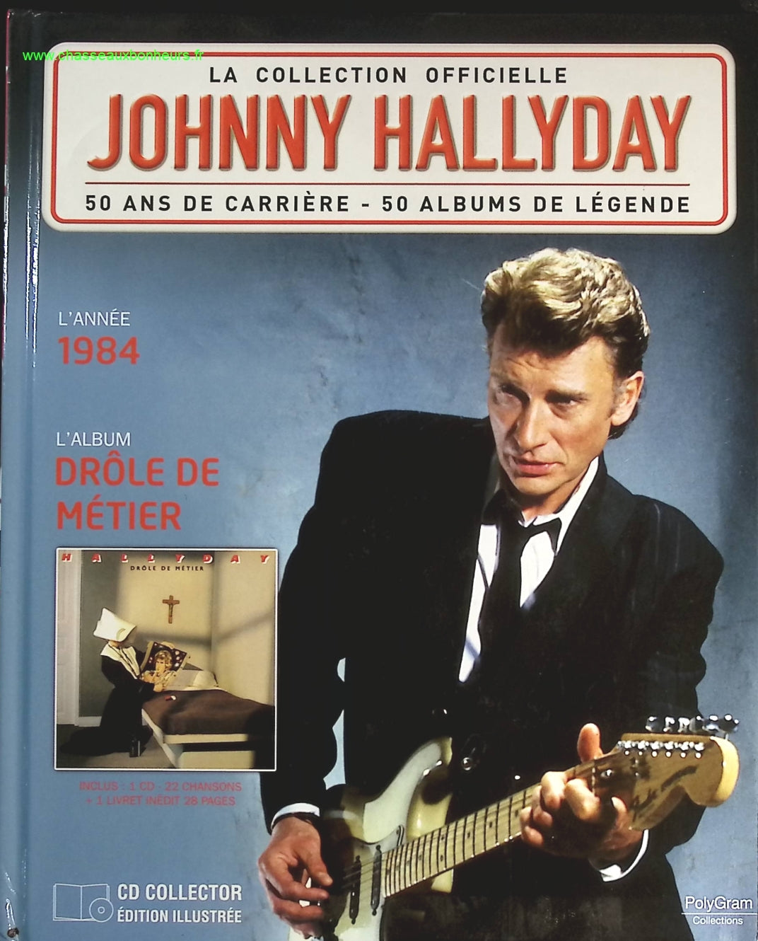 Drôle de métier 1984 - Collection Officielle édition illustrée - Johnny Hallyday - CD