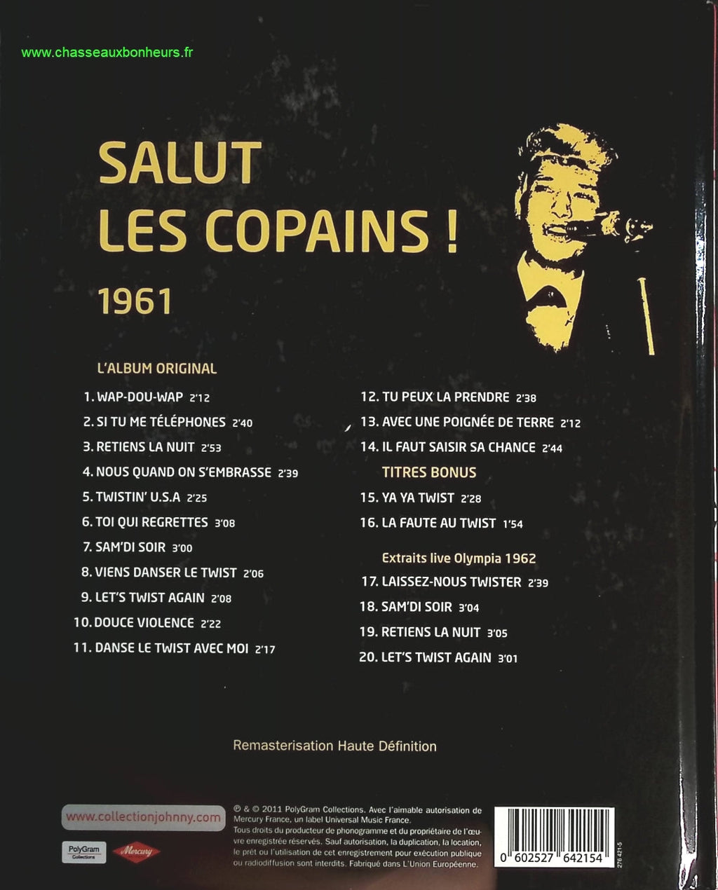 Salut les copains 1961 - Collection Officielle édition illustrée - Johnny Hallyday - CD
