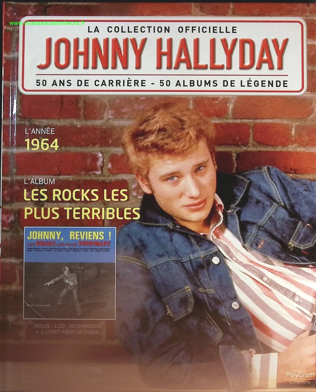 Les rocks les plus terribles 1964 - Collection Officielle édition illustrée - Johnny Hallyday - CD