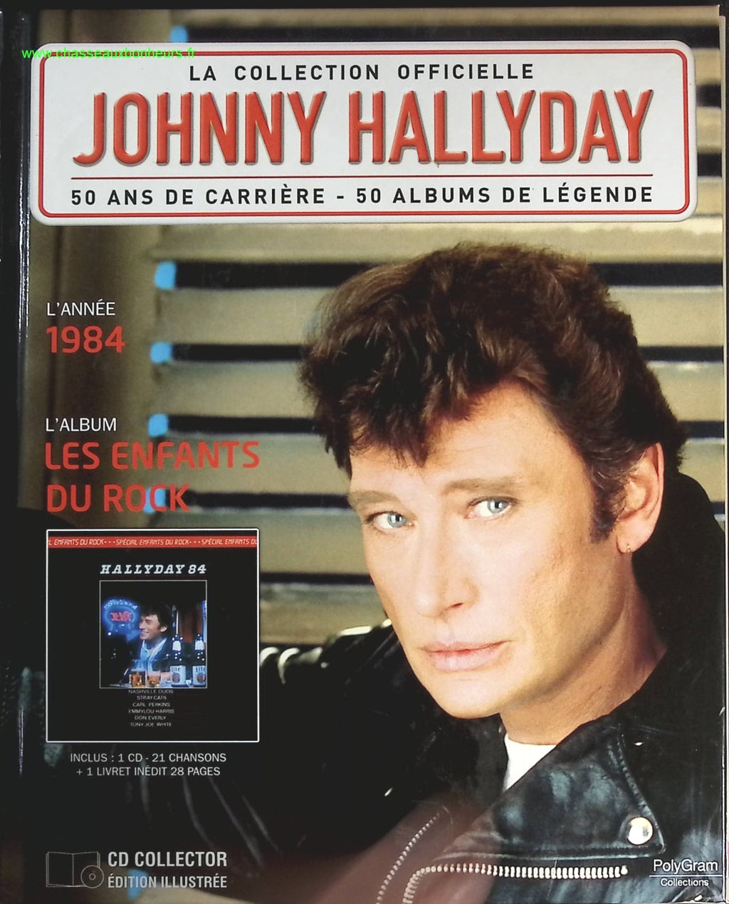 Les enfants du rock 1984 - Collection Officielle édition illustrée - Johnny Hallyday - CD