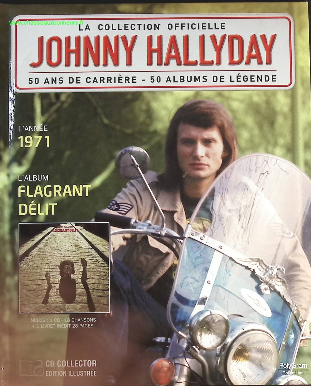 Flagrant délit 1971 - Collection Officielle édition illustrée - Johnny Hallyday - CD