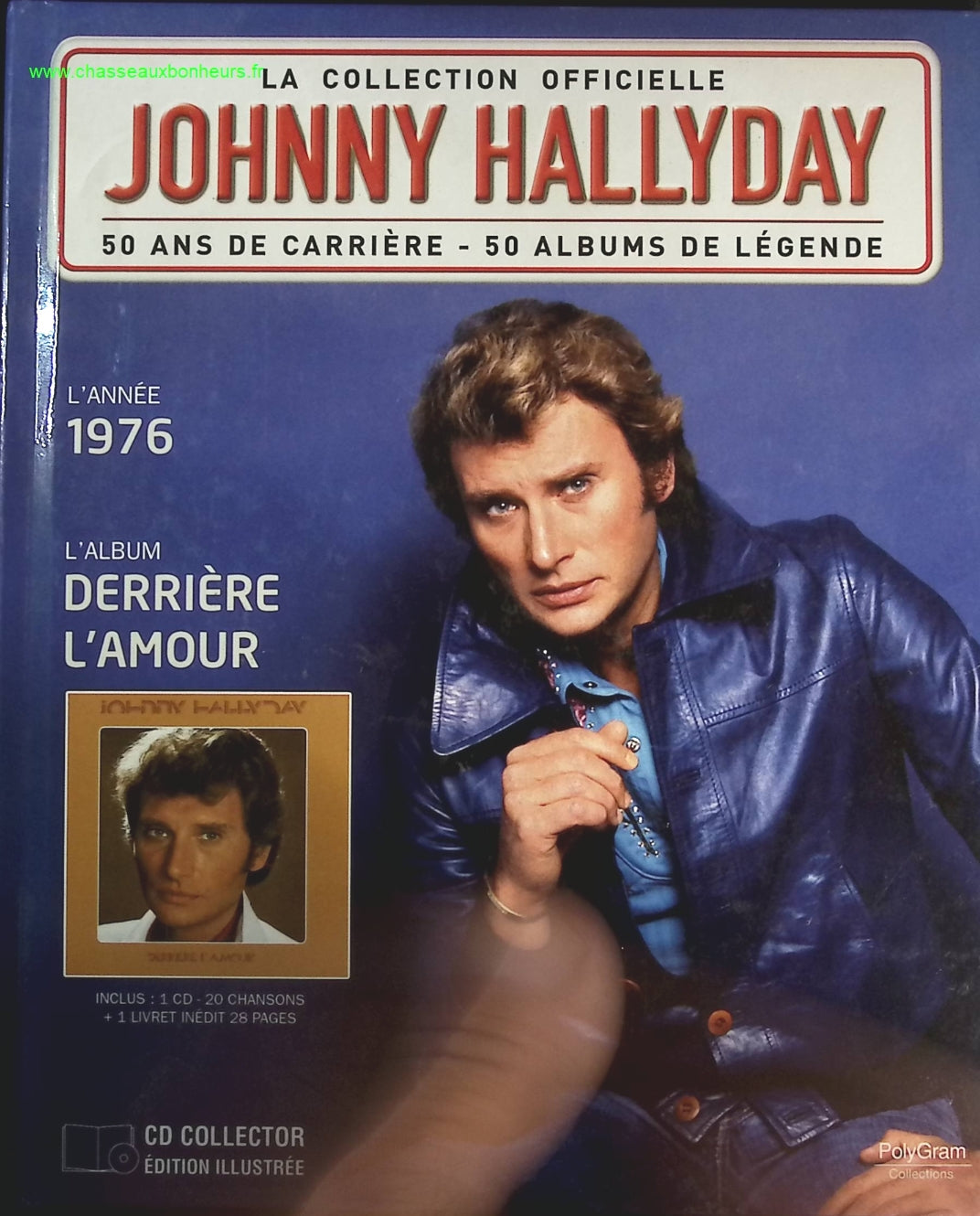 Derrière l'amour 1976 - Collection Officielle édition illustrée - Johnny Hallyday - CD