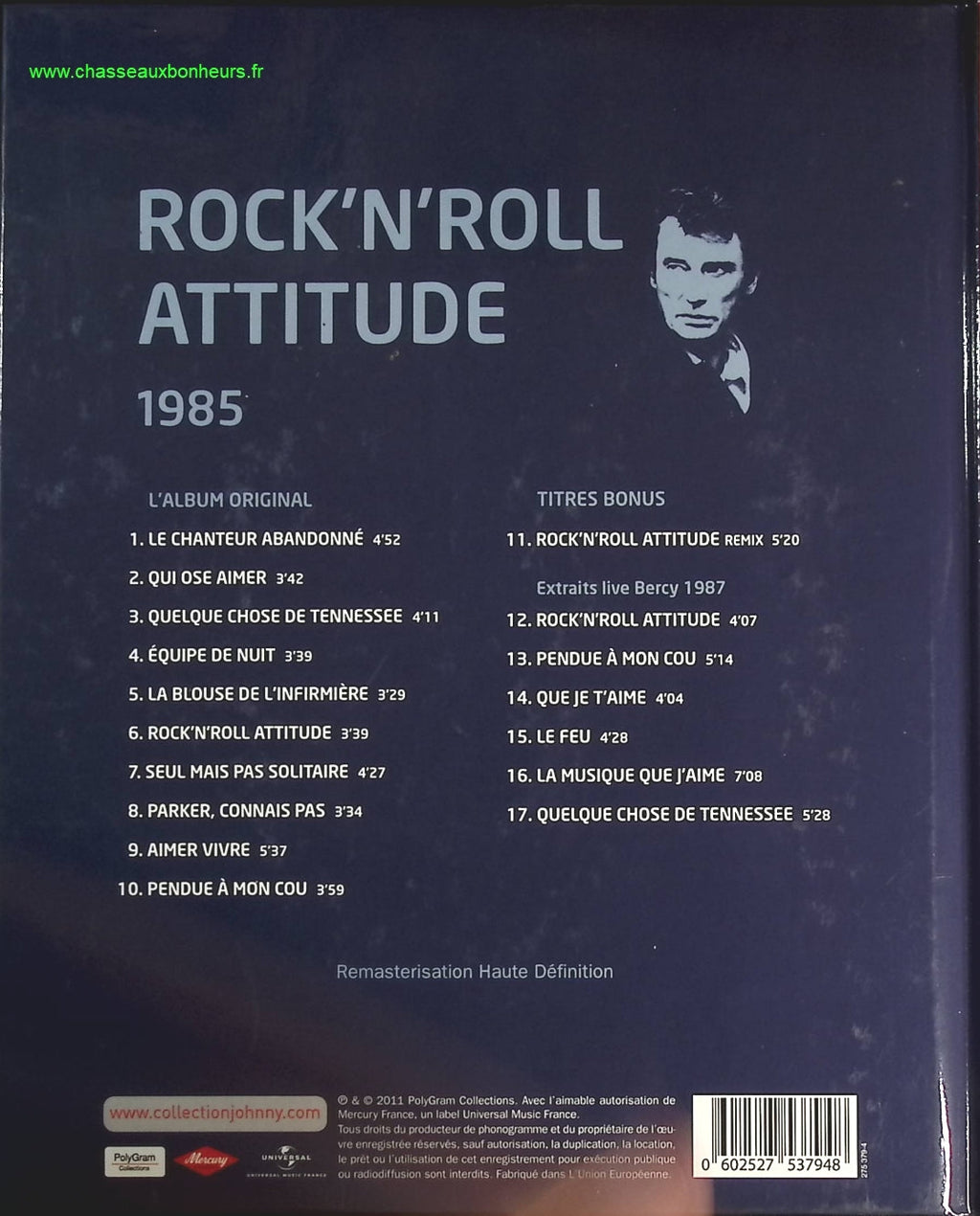 Rock'n'roll Attitude 1985 - Collection Officielle édition illustrée - Johnny Hallyday - CD